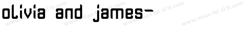olivia and james字体转换